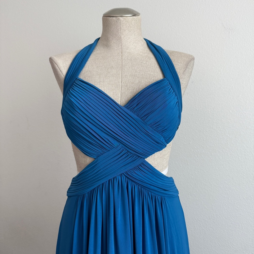 BCBGMAXAZRIA Jordana Cutout Gown - Starlight Blue - Picture 3 of 14